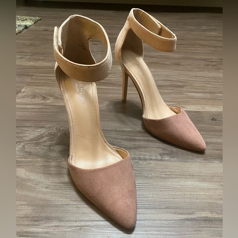 Charles David Pointer Neutral Pink Colorblock Sti… - image 6